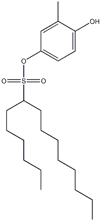 7-Pentadecanesulfonic acid 4-hydroxy-3-methylphenyl ester 구조식 이미지
