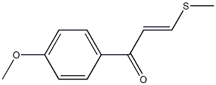 3-Methylthio-1-(4-methoxyphenyl)-2-propen-1-one 구조식 이미지