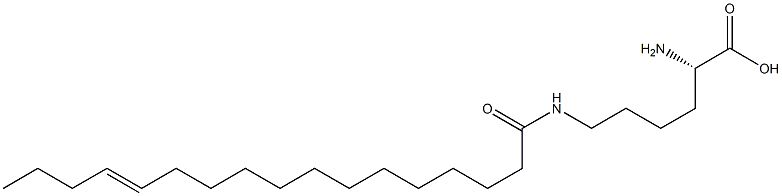 N6-(13-Heptadecenoyl)lysine 구조식 이미지