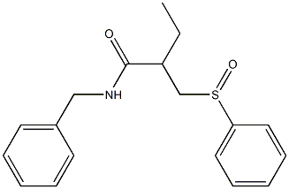 N-Benzyl-2-ethyl-3-(phenylsulfinyl)propanamide 구조식 이미지