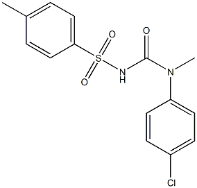 1-(4-Methylphenylsulfonyl)-3-(4-chlorophenyl)-3-methylurea 구조식 이미지