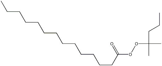 Tetradecaneperoxoic acid 1,1-dimethylbutyl ester 구조식 이미지
