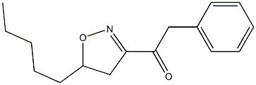 3-Phenylacetyl-5-pentyl-2-isoxazoline Structure