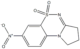 2,3-Dihydro-7-nitro-1H-pyrrolo[2,1-c][1,2,4]benzothiadiazine 5,5-dioxide 구조식 이미지