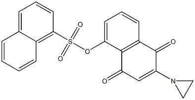 2-(1-Aziridinyl)-5-[1-naphthalenylsulfonyloxy]-1,4-naphthoquinone 구조식 이미지