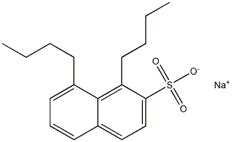 1,8-Dibutyl-2-naphthalenesulfonic acid sodium salt 구조식 이미지