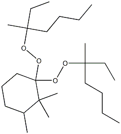 2,2,3-Trimethyl-1,1-bis(1-ethyl-1-methylpentylperoxy)cyclohexane 구조식 이미지