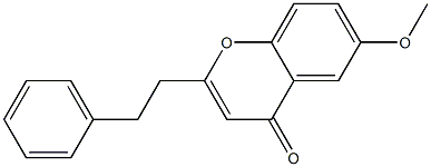6-Methoxy-2-phenethyl-4H-1-benzopyran-4-one 구조식 이미지