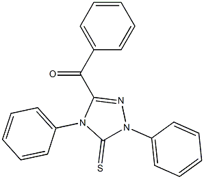 2,4-Dihydro-2,4-diphenyl-5-benzoyl-3H-1,2,4-triazole-3-thione Structure