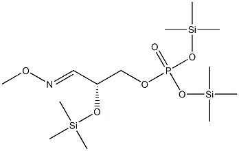 Phosphoric acid [(R)-3-methoxyimino-2-(trimethylsilyloxy)propyl]bis(trimethylsilyl) ester Structure