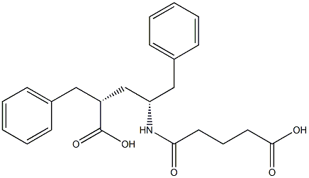 (2R,4R)-2,4-Dibenzyl-6-oxo-5-azadecanedioic acid 구조식 이미지
