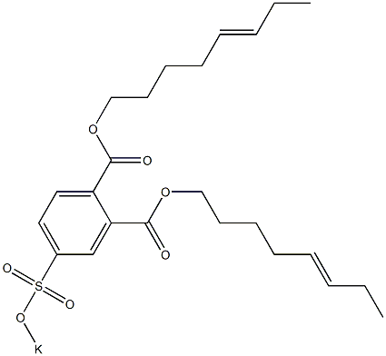 4-(Potassiosulfo)phthalic acid di(5-octenyl) ester Structure