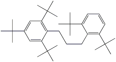 1-(2,4,6-Tri-tert-butylphenyl)-3-(2,6-di-tert-butylphenyl)propane Structure