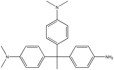 4,4'-(4-Aminomethylphenylmethylene)bis(N,N-dimethylbenzenamine) 구조식 이미지