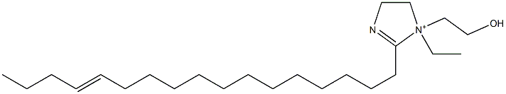 1-Ethyl-2-(13-heptadecenyl)-1-(2-hydroxyethyl)-2-imidazoline-1-ium 구조식 이미지