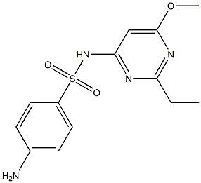 4-Amino-N-(2-ethyl-6-methoxy-4-pyrimidinyl)benzenesulfonamide Structure