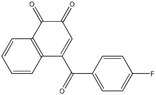 4-(4-Fluorobenzoyl)naphthalene-1,2-dione Structure