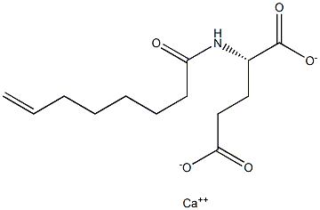 N-(7-Octenoyl)glutamic acid calcium salt 구조식 이미지