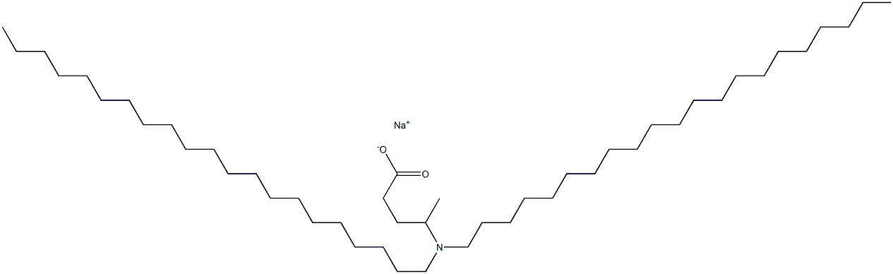 4-(Dihenicosylamino)valeric acid sodium salt 구조식 이미지