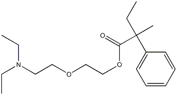 2-Methyl-2-phenylbutyric acid 2-[2-(diethylamino)ethoxy]ethyl ester 구조식 이미지