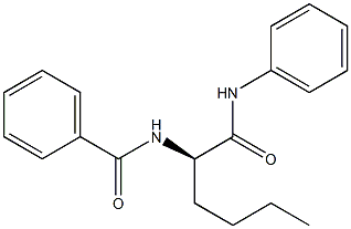 [R,(+)]-2-(Benzoylamino)-N-phenylhexanamide Structure