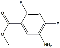 5-Amino-2,4-difluorobenzoic acid methyl ester Structure