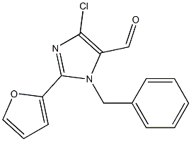 1-Benzyl-4-chloro-2-(2-furyl)-1H-imidazole-5-carbaldehyde 구조식 이미지