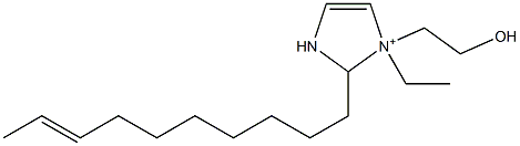 2-(8-Decenyl)-1-ethyl-1-(2-hydroxyethyl)-4-imidazoline-1-ium 구조식 이미지