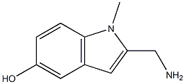 1-Methyl-2-(aminomethyl)-1H-indol-5-ol 구조식 이미지