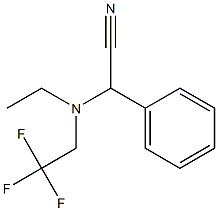 2-Phenyl-2-[N-(2,2,2-trifluoroethyl)ethylamino]ethanenitrile Structure
