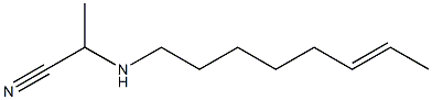 2-(6-Octenylamino)propiononitrile Structure
