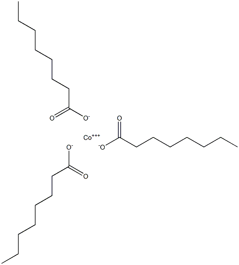 Trioctanoic acid cobalt(III) salt Structure