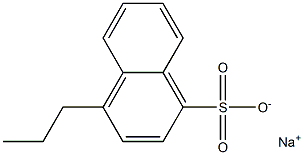 4-Propyl-1-naphthalenesulfonic acid sodium salt Structure