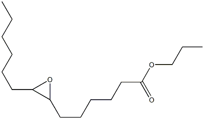 7,8-Epoxymyristic acid propyl ester Structure