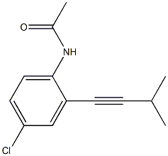 N-[4-Chloro-2-(3-methyl-1-butynyl)phenyl]acetamide 구조식 이미지