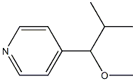 4-(1-Methoxy-2-methylpropyl)pyridine 구조식 이미지