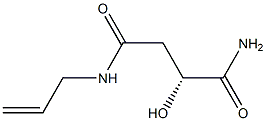 [R,(+)]-N'-Allyl-2-hydroxysuccinamide 구조식 이미지