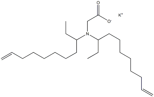 N,N-Di(10-undecen-3-yl)glycine potassium salt Structure