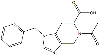 1-Benzyl-4,5,6,7-tetrahydro-5-acetyl-1H-imidazo[4,5-c]pyridine-6-carboxylic acid 구조식 이미지