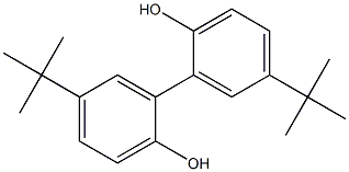 5,5'-Di-tert-butylbiphenyl-2,2'-diol 구조식 이미지