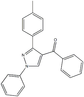 1-Phenyl-3-(p-tolyl)-4-benzoyl-1H-pyrazole 구조식 이미지