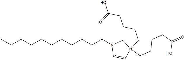3,3-Bis(4-carboxybutyl)-1-undecyl-4-imidazoline-3-ium 구조식 이미지