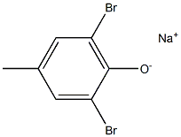 Sodium 2,6-dibromo-4-methylphenolate 구조식 이미지