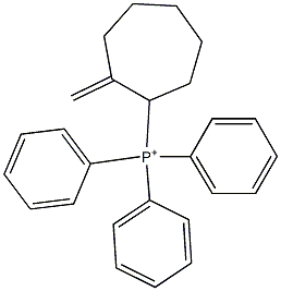 Triphenyl(2-methylenecycloheptan-1-yl)phosphonium 구조식 이미지