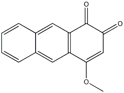 4-Methoxy-1,2-anthraquinone 구조식 이미지