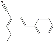 4-Methyl-2-[(E)-2-phenylethenyl]-2-pentenenitrile 구조식 이미지