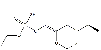 Dithiophosphoric acid O,O-diethyl S-(5-tert-butyl-2-oxohexyl) ester 구조식 이미지
