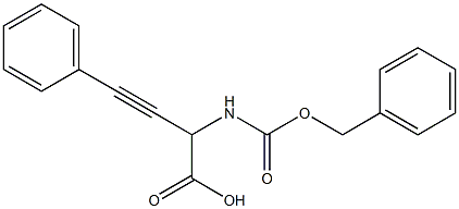 2-Benzyloxycarbonylamino-4-phenyl-3-butynoic acid Structure