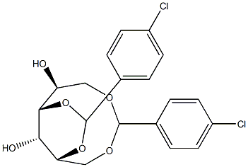 1-O,6-O:2-O,4-O-Bis(4-chlorobenzylidene)-L-glucitol 구조식 이미지