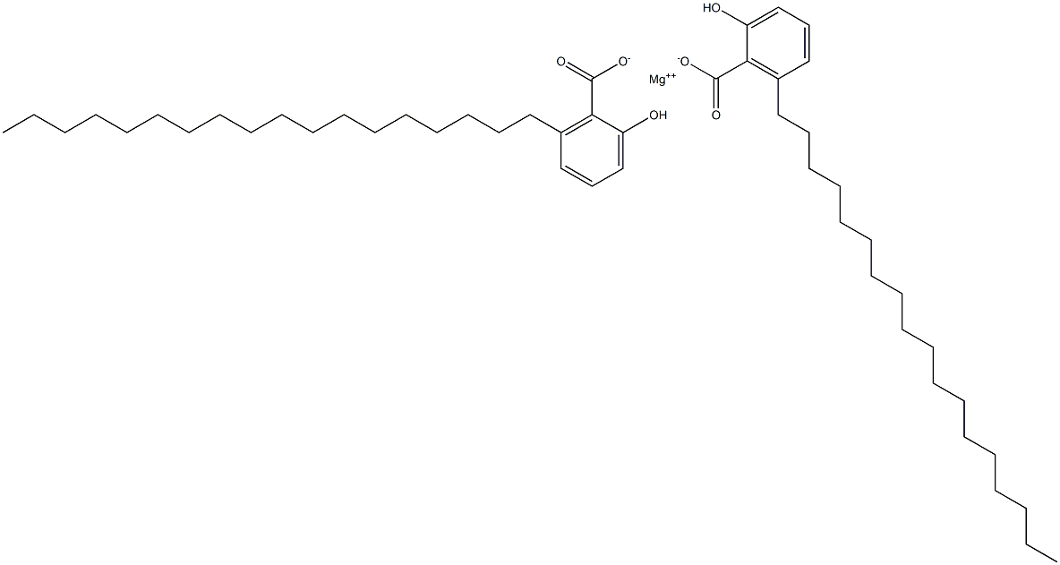 Bis(6-octadecylsalicylic acid)magnesium salt Structure